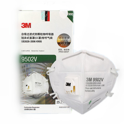 3M 9502V 自吸過(guò)濾式防顆粒物口罩